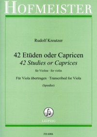 FH 6006 • KREUTZER - 42 Etüden oder Capricen für Violine - B