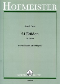 FH 6009 • DONT - 24 Etüden für Violine - Stimme