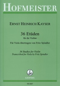 FH 6047 • KAYSER - 36 Etüden für Violine - Stimme
