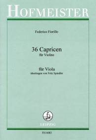 FH 6083 • FIORILLO - 36 Capricen - Bratschenstimme