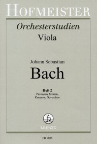 FH 7025 • BACH - Orchestra Studies Viola, Volume 2: Passions