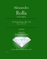GPL 103 • ROLLA - 22 Viola Duets, BI. 1-22 Volume 2 (BI. 9-1