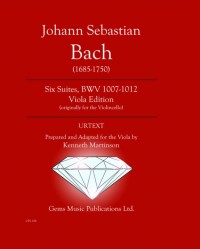 GPL 106 • BACH - Six Suites, BWV 1007-1012 Viola Edition - S