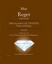 GPL 109 • REGER - Suite in g-minor - Score and 6 parts, Urte