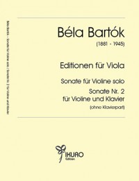 IKURO 181114 • BARTÓK - Editions for Viola - This edition contain