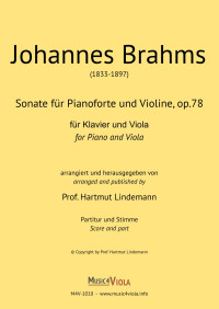 M4V-1010 • BRAHMS - Sonata, op. 78, for Violin and Piano - Sc