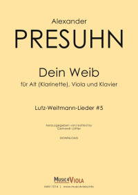 M4V-1014 • PRESUHN - Dein Weib - Score and parts [3], Lied No