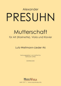 M4V-1017 • PRESUHN - Mutterschaft - Score and parts