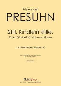 M4V-1018 • PRESUHN - Still, Kindlein stille. - Partitur & St.