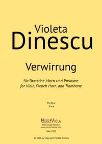 M4V-1083 &bull; DINESCU - Verwirrung - Partitur