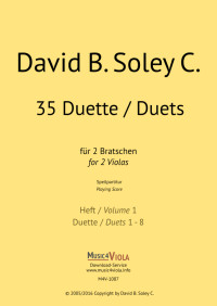 M4V-1087 &bull; SOLEY - 35 Duette, Heft 1 - Spielpartitur - DOW