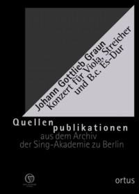 OM204-3 • GRAUN - Konzert - Stimmensatz (Bratsche solo - 2 V