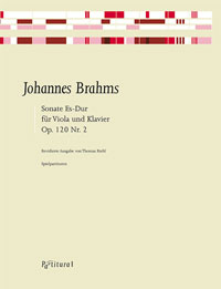 PV 2111 • BRAHMS J. - Sonata E-Flat major, op. 120, No. 2