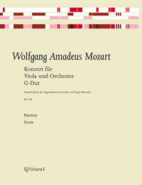 PV 2301 • MOZART - Konzert G-dur, für Bratsche und Klavier