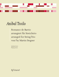 PV 3806 • TROILO - Romance de Barrio - Score and parts