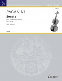 VAB 91 • PAGANINI - Sonata - Piano reduction with solo part