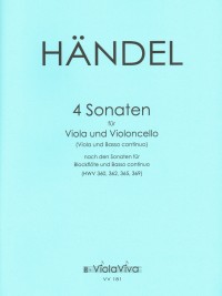 VV 181 • HÄNDEL - 4 Sonatas - Parts (2), each with partner 