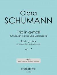 VV 306 • SCHUMANN - Piano trio g-minor, op.17, Viola