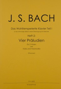 VV 622 • BACH - Wohltemp. Klavier, part 1, volume 2: 4 two-