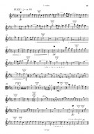 Notenbeispiel / Score example Fugue in B flat minor - 1st violin