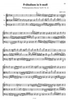 Notenbeispiel / Score example Prelude in B Minor