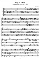 Notenbeispiel / Score example Fugue in D minor