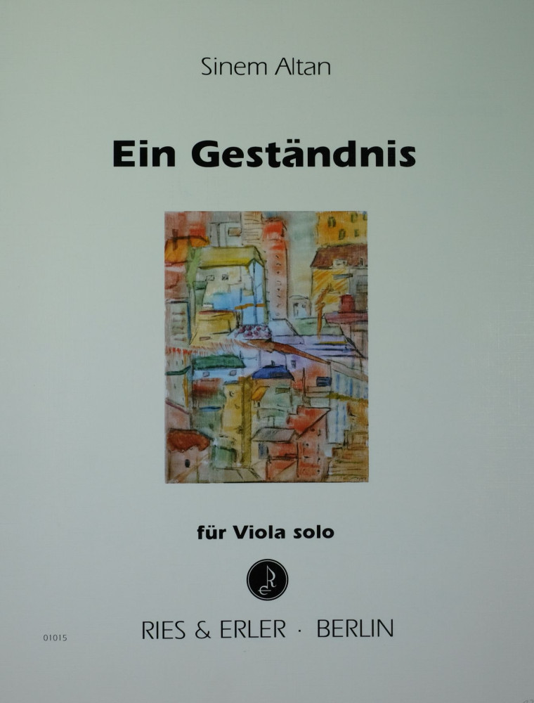 Ein Geständnis (A confession), for Viola solo