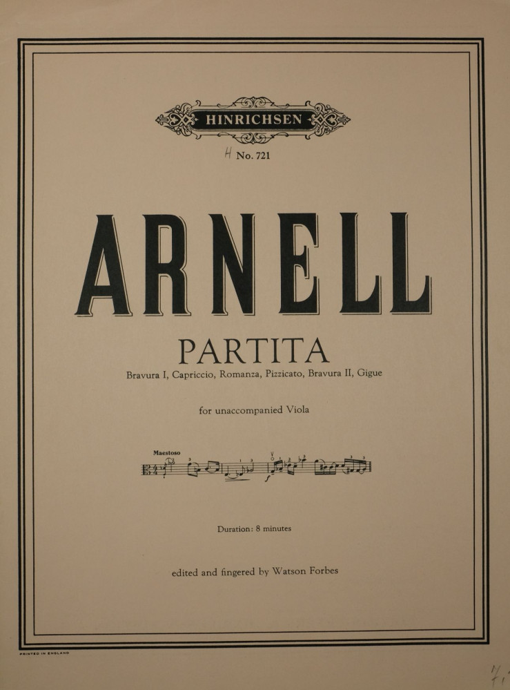Partita, op. 30, for Viola