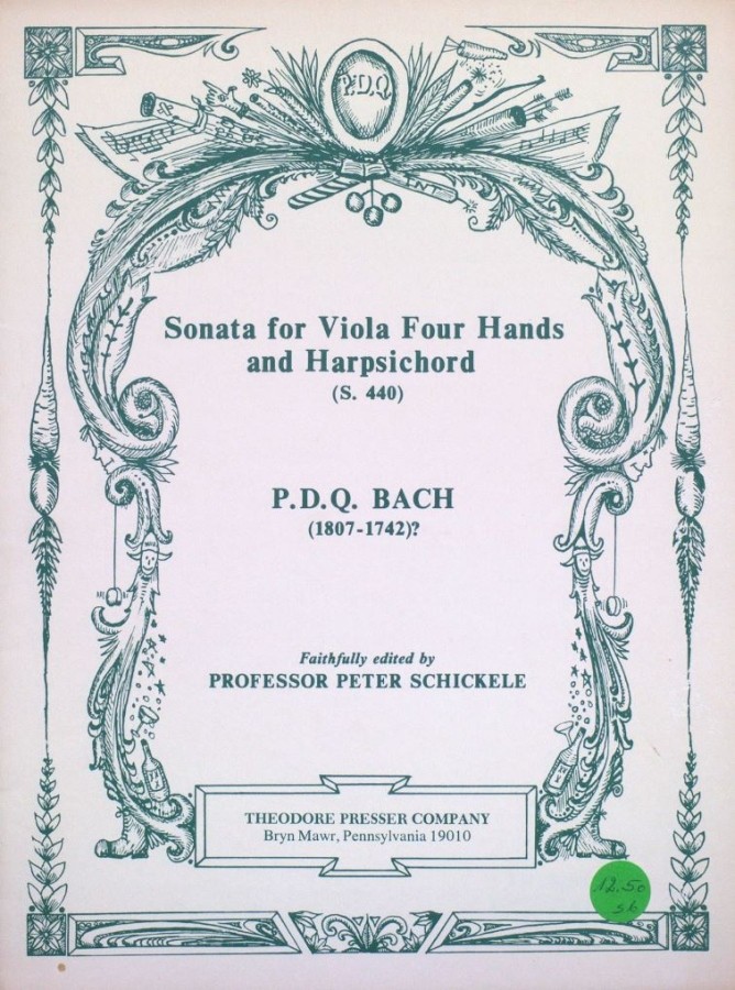 Sonata for Viola Four Hands and Harp - Sonata for Viola Four Hands and Harpsichord, für Bratsche und Klavier