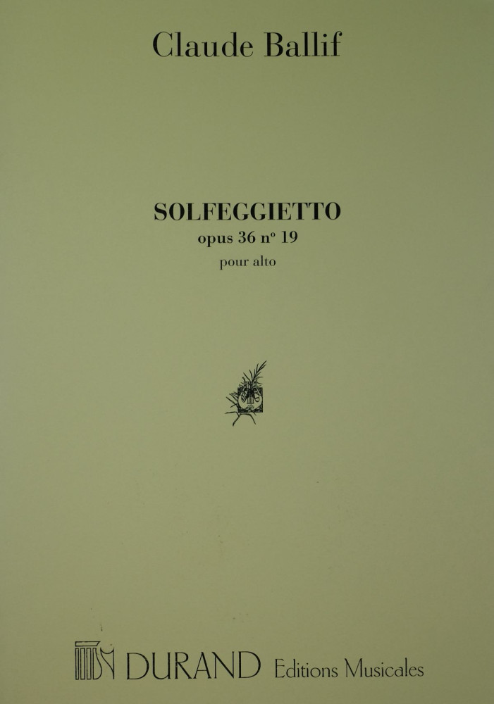 Solfegietto, op. 36, Nr. 19, für Bratsche solo