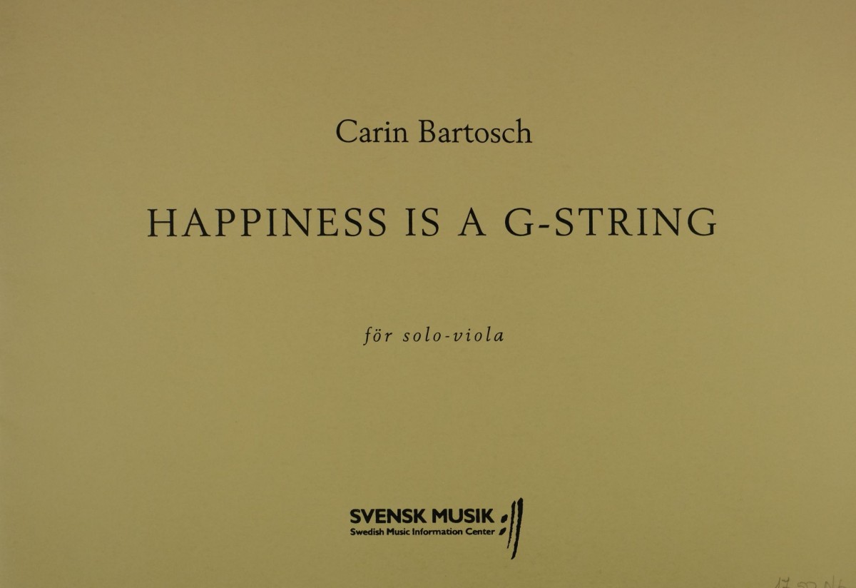 Happiness is a G-String, für Bratsche