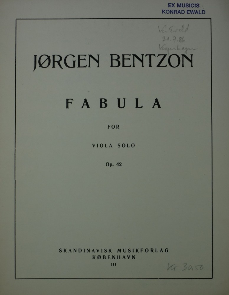 Fabula, op. 42, für Bratsche
