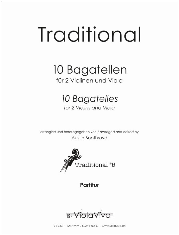 10 Bagatellen, arrangiert für 2 Violinen und Bratsche