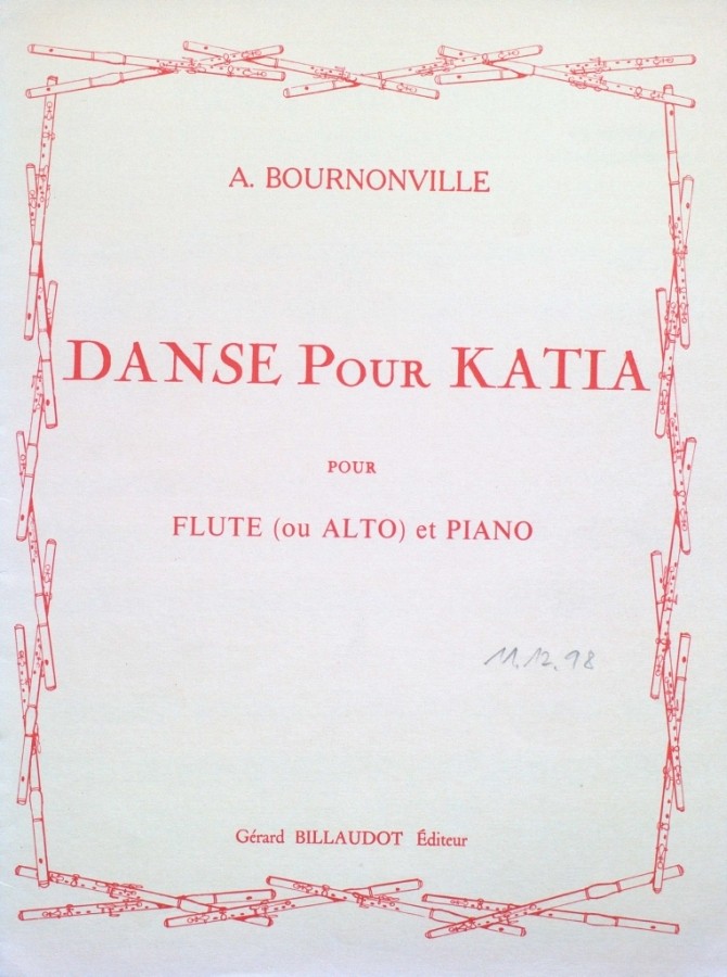 Danse pour Katia, für Flöte (Violine / Bratsche) und Klavier