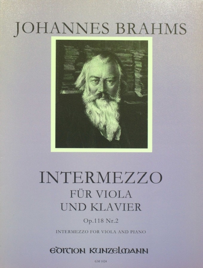 Pianostück A-major, op. 118, No. 2, arranged for Viola and Piano