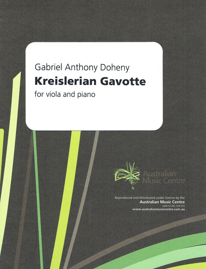 Kreislerian Gavotte, für Bratsche und Klavier