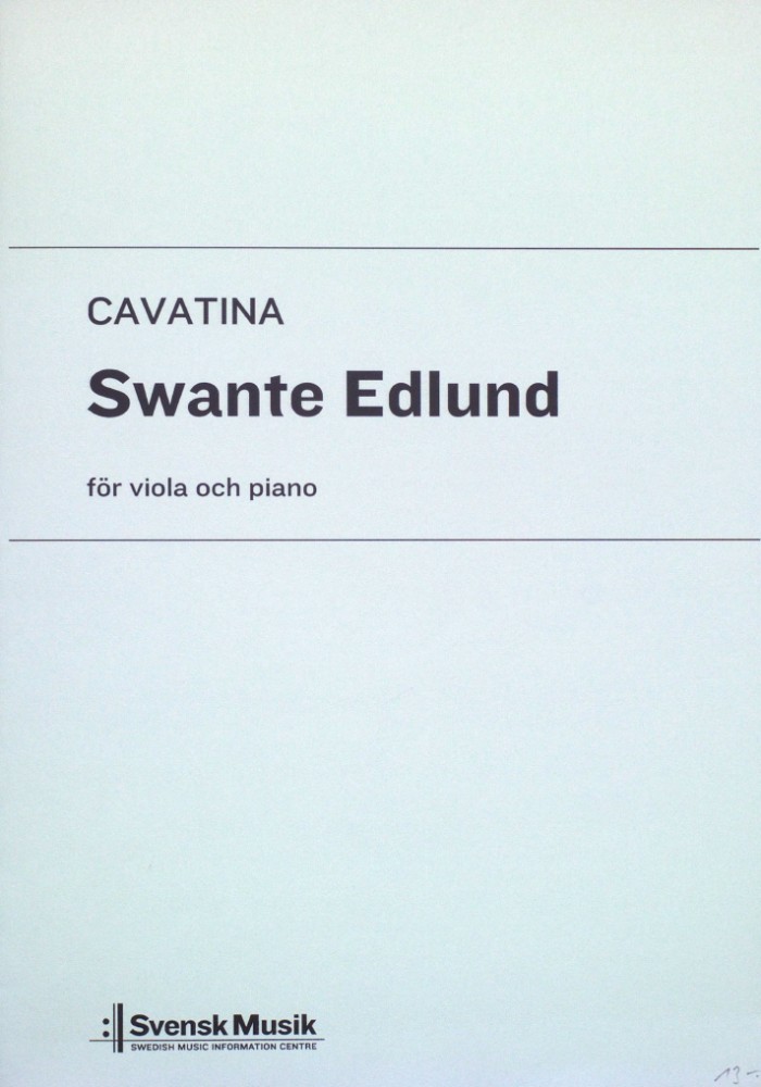 Cavatina, op. 48, for Viola and Piano