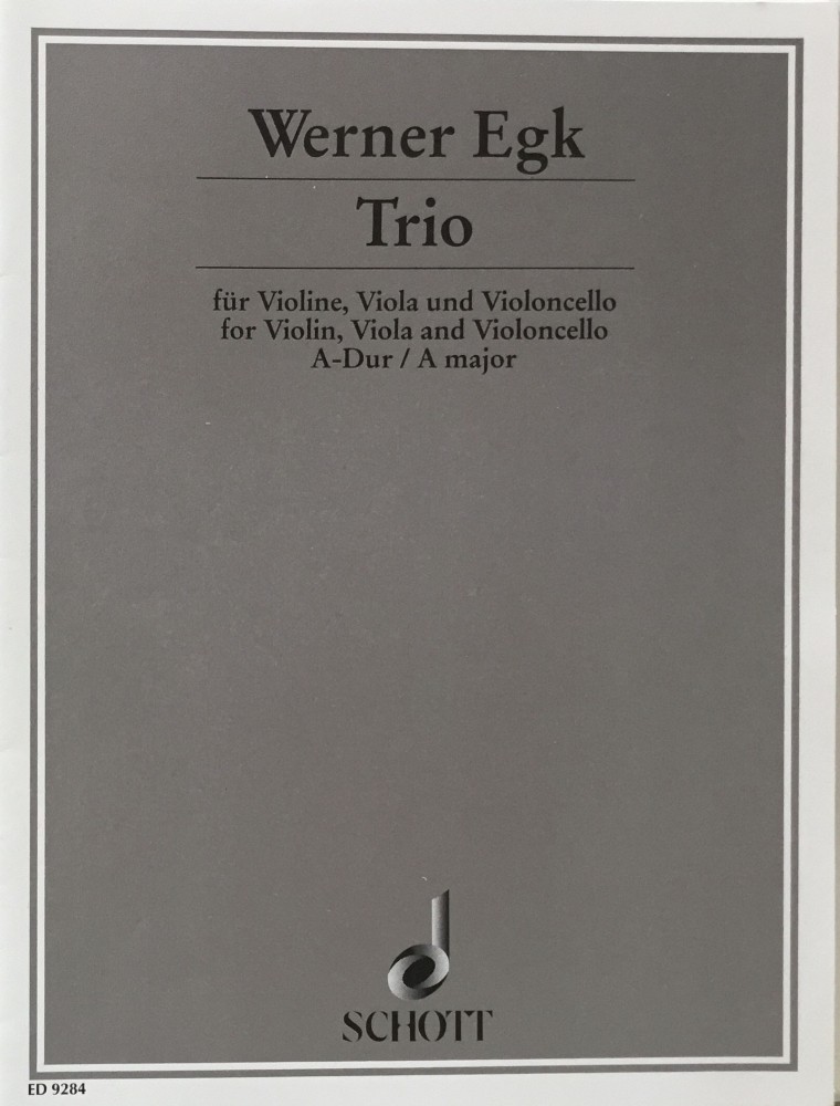 Trio A-dur, für Violine, Bratsche und Violoncello