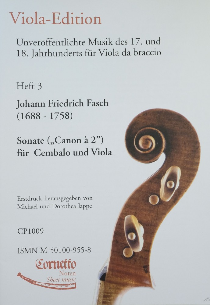 Sonate (Canon a 2) C-dur, für Cembalo und Bratsche