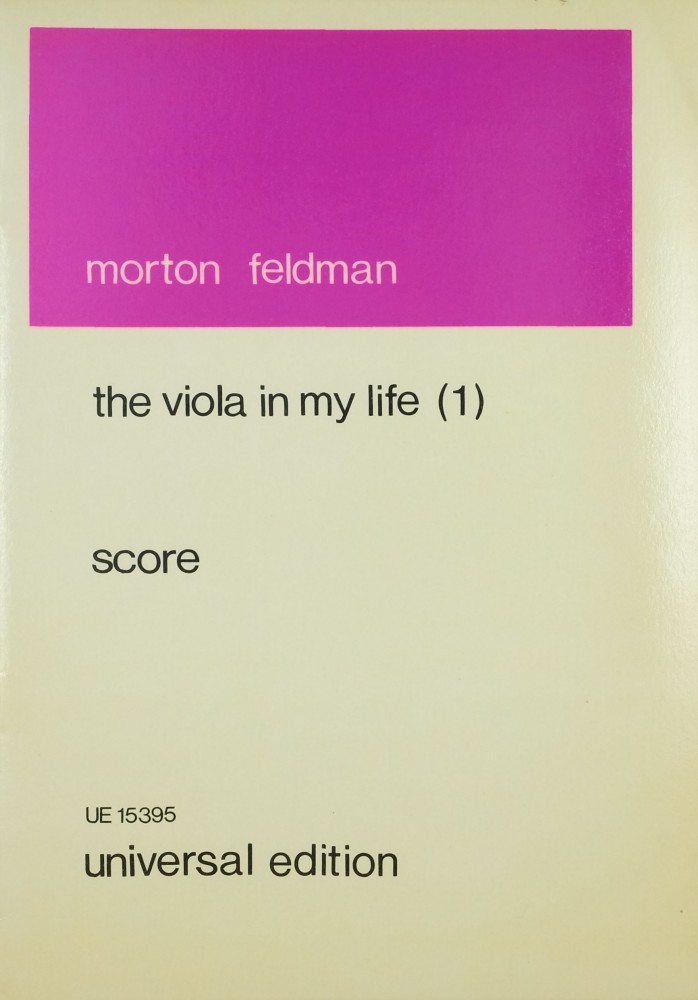 The Viola in My Life - No. 1, for Viola, Flute, Violin, Violoncello, Piano and Percussion