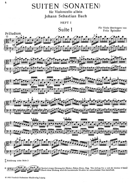6 Suiten (G/d/C/Es/c/G), for Viola