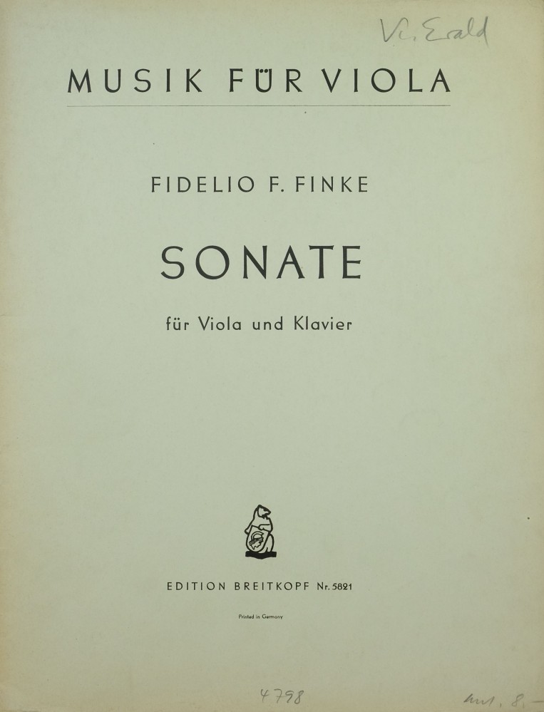 Sonate für Bratsche und Klavier