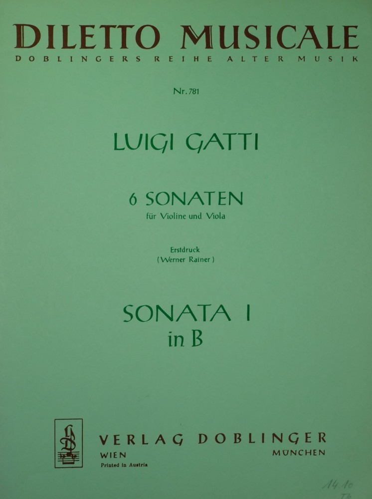 6 Sonaten (B/D/A/F/Es/C) für Violine und Bratsche