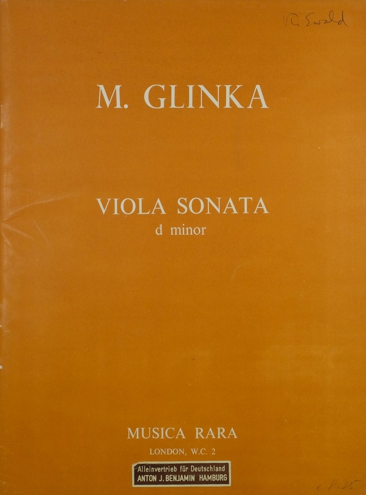 Sonata d-minor, for Viola and Piano