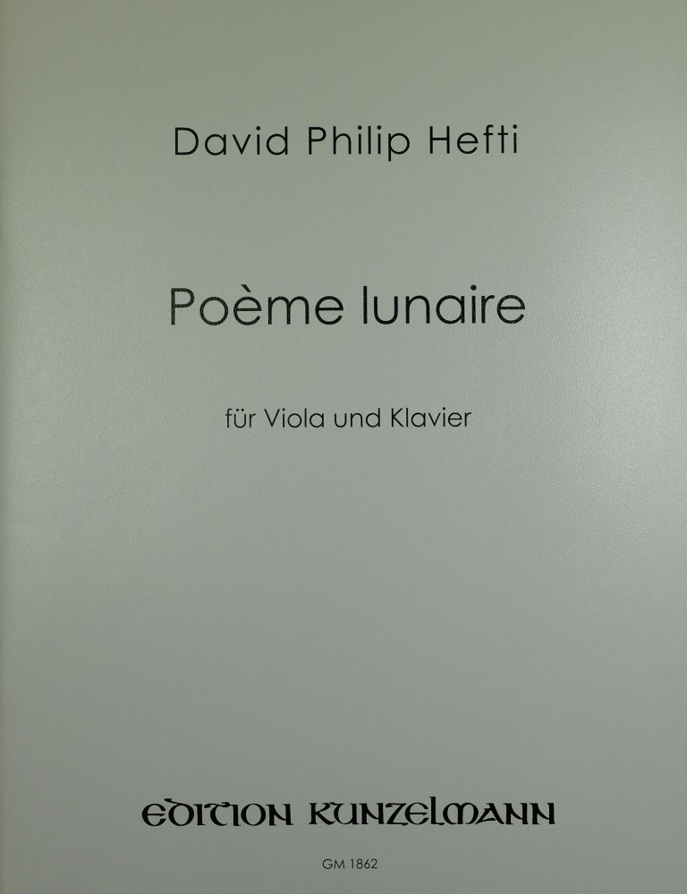 Poème lunaire, für Bratsche und Klavier