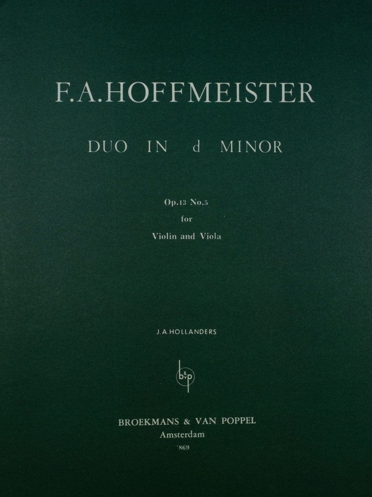 Duett d-moll, op. 13, Nr. 5, für Violine und Bratsche