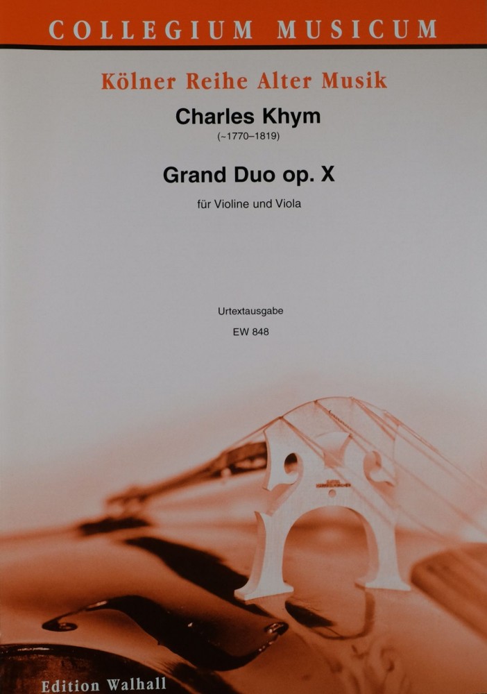 Grand Duo Es-dur, op. 10, für Violine und Bratsche