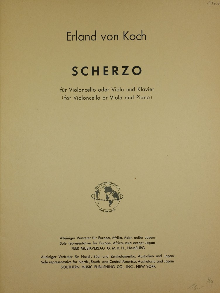 Scherzo, für Violoncello (Bratsche) und Klavier