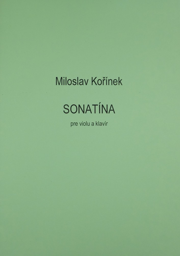 Sonatine, auch in: Slowak. Kompositionen, für Bratsche und Klavier