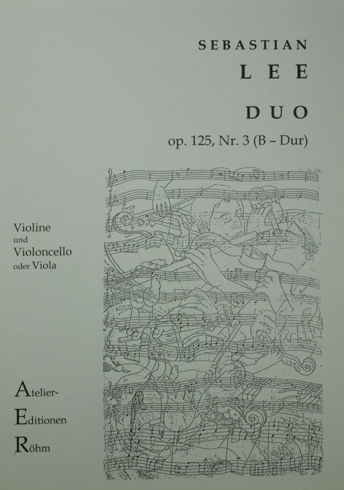 Duo Bb-major, op. 125, No. 3, for Violin and Violoncello, arranged for Violine and Viola